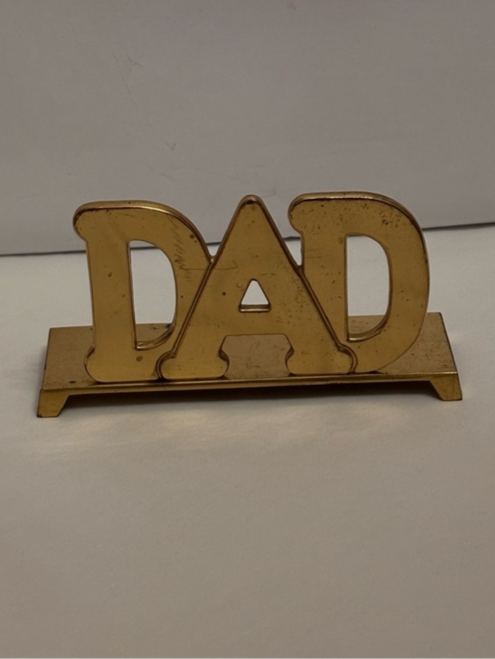 Vintage Russ Gold “DAD” Desk Accent
